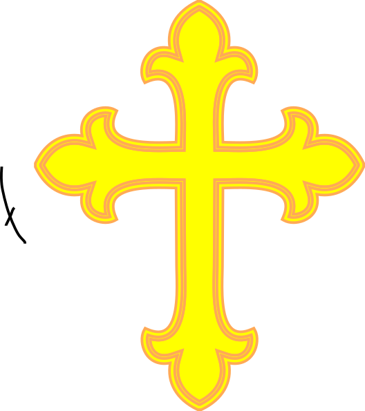 Yellow Cross Clip Art at vector clip art online, royalty