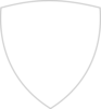 Thick Gray Shield Clip Art