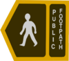 Public Footpath Signpost Clip Art