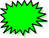 Green Explosion Blank Pow Clip Art
