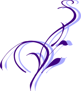 Purple And Lavendar Swirl Clip Art