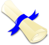 Diploma Blue Ribbon Clip Art