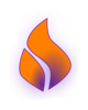 Spirit Flame Purple Orange Clip Art