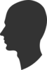 Head Profile Silhouette Male Clip Art