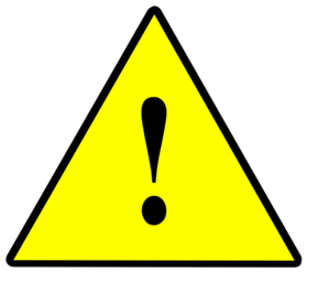 1 Significant Risk Solid Yellow Clip Art
