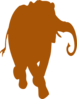 Burnt Orange Elephant Clip Art