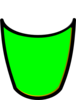 Recycle Bin Empty Green2 Clip Art