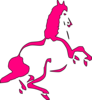Pinkversionhorse Clip Art