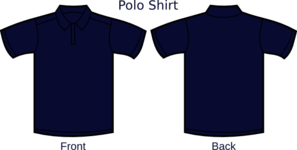 Navy Blue Polo Shirt Layout Clip Art at Clker.com - vector clip art ...