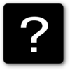 Black Question Mark Square Icon Clip Art