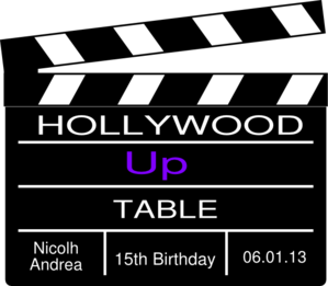 Hollywood Theme Party Clip Art
