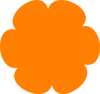 Orange Flower 4 Clip Art