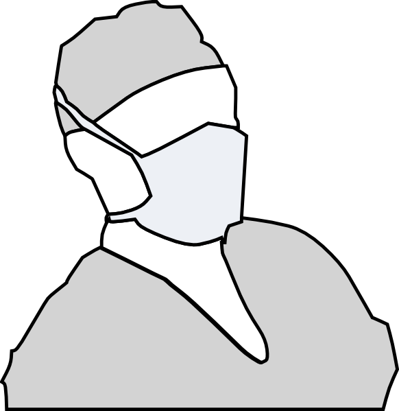 Doctor Mask Grey Clip Art at Clker.com - vector clip art online