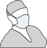 Doctor Mask Grey Clip Art