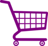 Shopping Cart Purple Clip Art