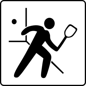 Hotel Icon Has Raquetball Court Clip Art