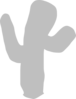 Cactus Pppp Grey Clip Art