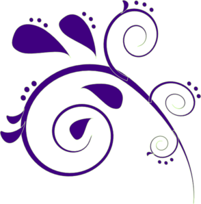 Purple Paisley Clip Art