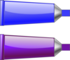 Color Tube Blue Purple Clip Art