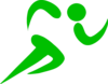 Runner Green Clip Art