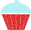 Blue Cupcake Clip Art