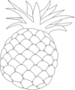 Pineapple Outline Clip Art