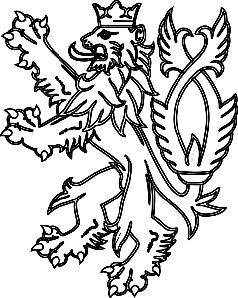 English Lion White Clip Art at Clker.com - vector clip art online