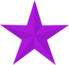 Purple Star  Clip Art