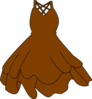 Brown Dress Clip Art