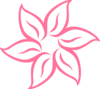 Simple Pink Flower Clip Art