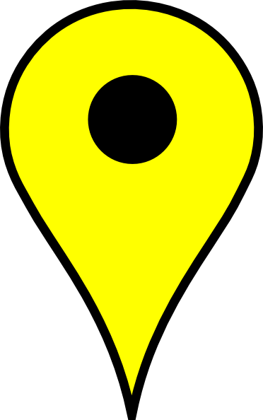 Map Pin Yellow Clip Art at Clker.com - vector clip art online, royalty