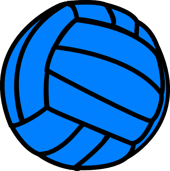 Blue Volleyball Clip Art at Clker.com - vector clip art online, royalty ...