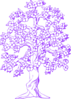 Purple Tree Resized Clip Art