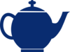 Blue Jubilee Tea Pot Clip Art