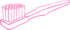 Hot Pink Toothbrush Clip Art