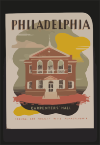 Philadelphia - Carpenters  Hall Clip Art