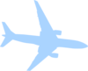 Airplane Blue Clip Art
