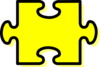 Piece Of Puzzle Yellow Clip Art