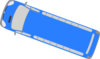 Blue Bus - 160 Clip Art