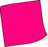 Pink Sticky Note Clip Art