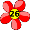 Counting Flower Clip Art