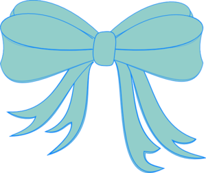 Blue Green Bow Ribbon Clip Art
