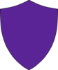 Shield Outline W/purple Fill Clip Art