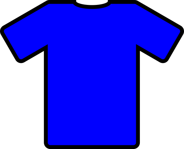 Blue Tshirt Clip Art at Clker.com - vector clip art online, royalty ...