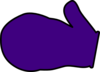 Purple Mitten Clip Art
