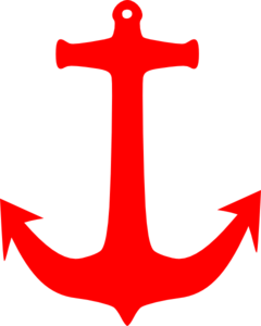 Red Anchor Clip Art