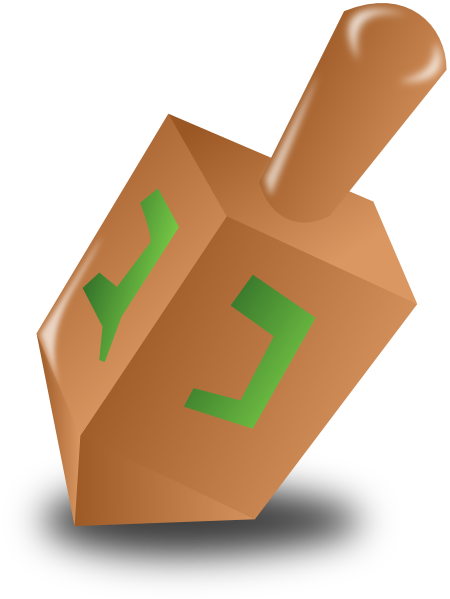 Hanukkah Dreidel Clip Art at Clker.com - vector clip art online