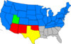 United States Map With States Clip Art