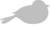 Gray Bird Clip Art