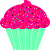 Lt Green Cupcake Clip Art